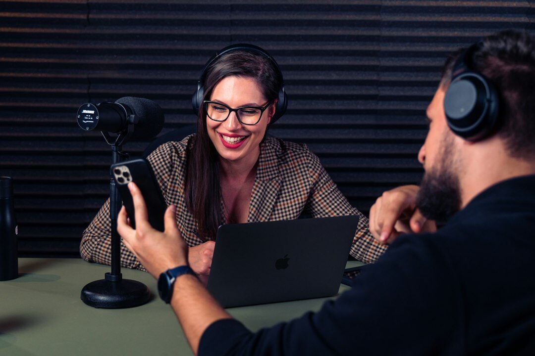 podcast interview setup